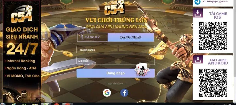 Quy trình đăng ký SBO thể thao C54