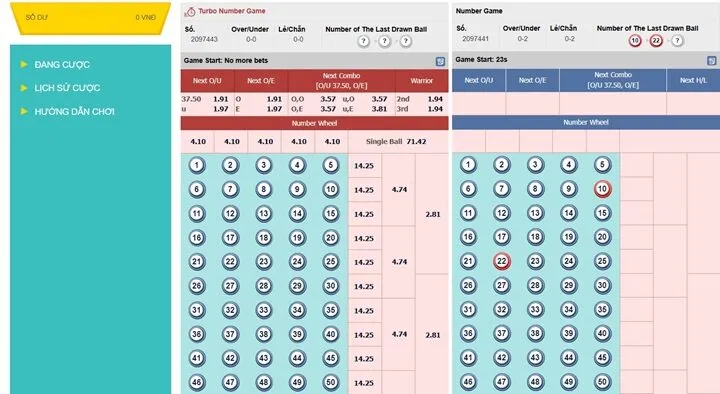 02 phiên bản chơi Number Game C54 đáng trải nghiệm