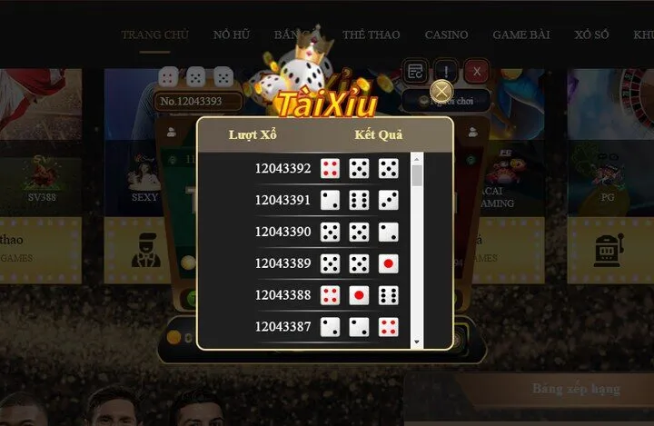 Tính năng mới của game Tài xỉu C54